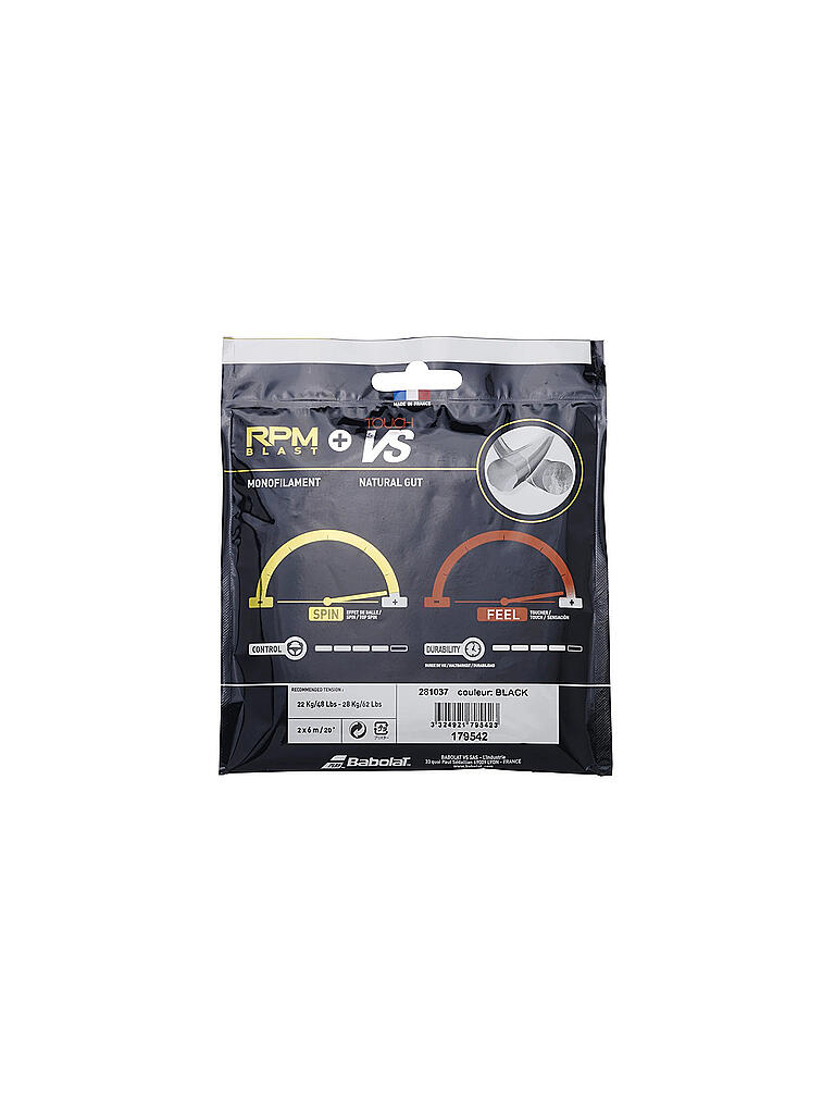 BABOLAT Tennissaite RPM Blast 125 + Touch VS 130 schwarz